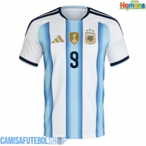 Camisa de time de futebol Argentina Julian Alvarez #9 Replicas 1º Equipamento Mundo 2026 Manga Curta